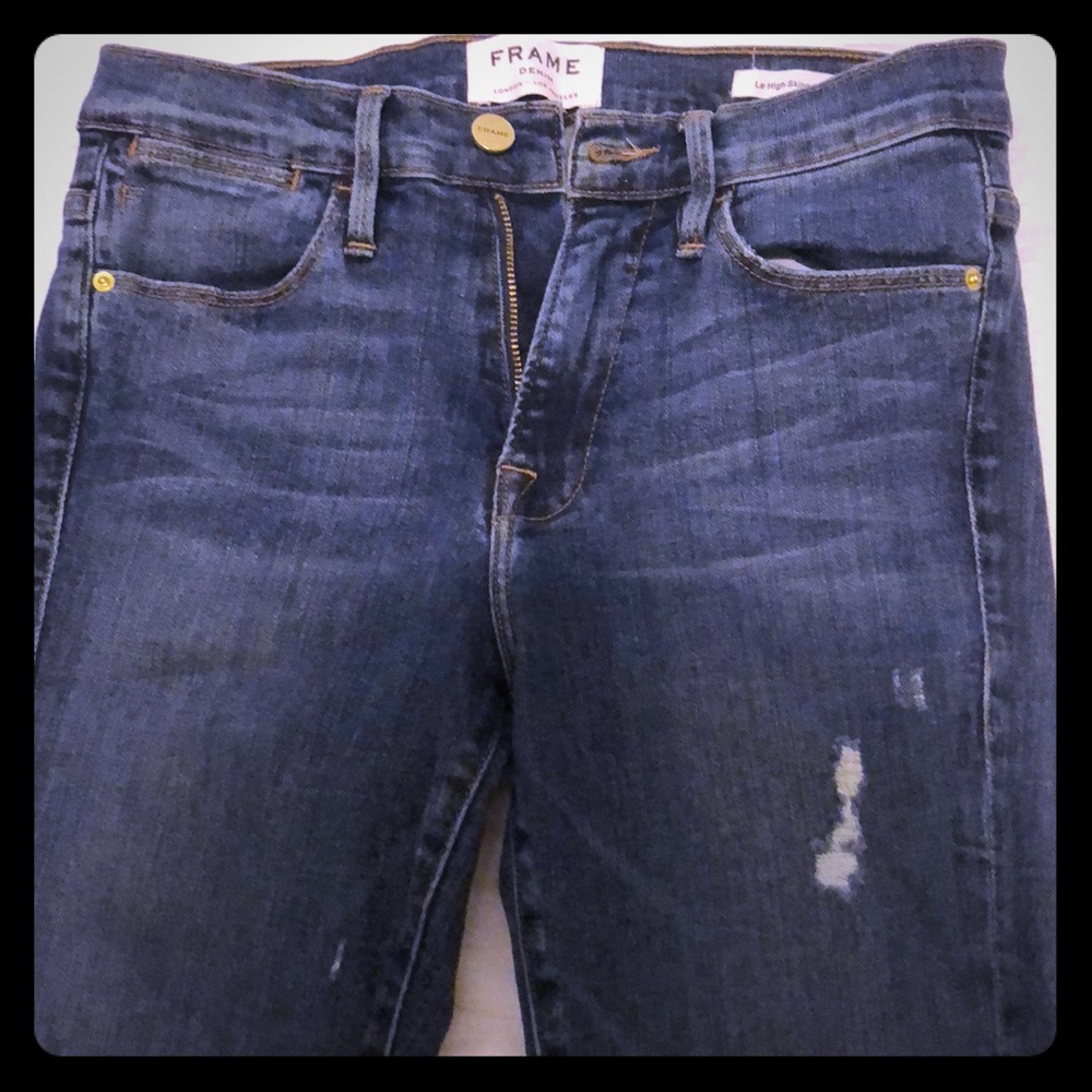 Frame Denim Distressed Skinny Jean